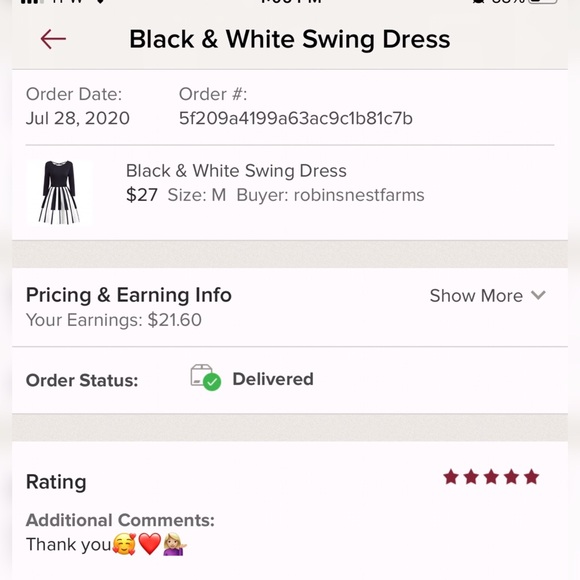 Black & White Swing Dress - Picture 10 of 11